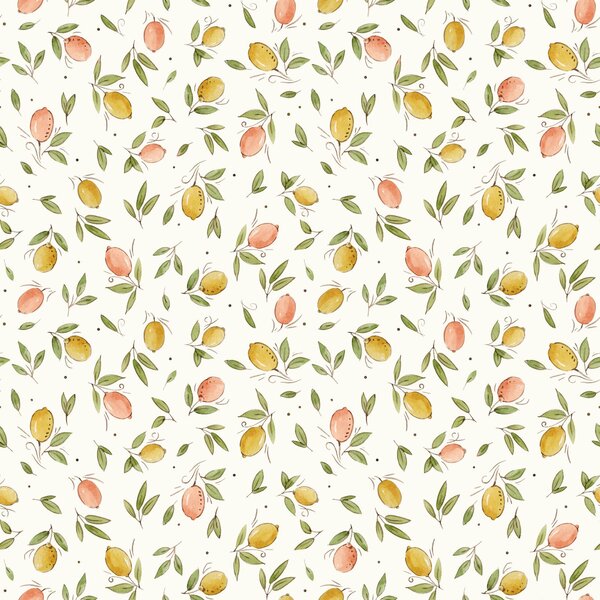 WallsByMe Lemon Removable Peel and Stick Wallpaper Roll | Wayfair